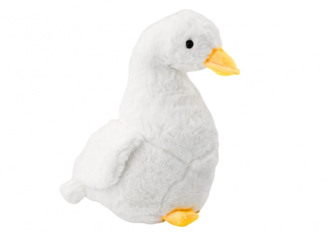 Witte pluchen knuffelgans 40 cm