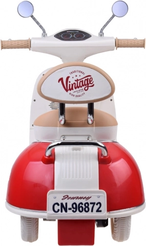 Klassieke elektrische kinderscooter oranje