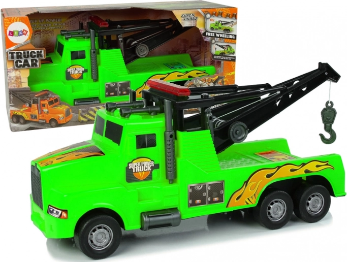 Kunststof takelwagen met lier 1:10, groen