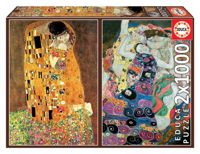 EDUCA Puzzel Kus en Meisjes 2x1000 stukjes