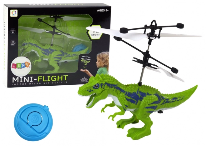 Vliegende dinosaurus Handmatig bestuurde helikopter groen