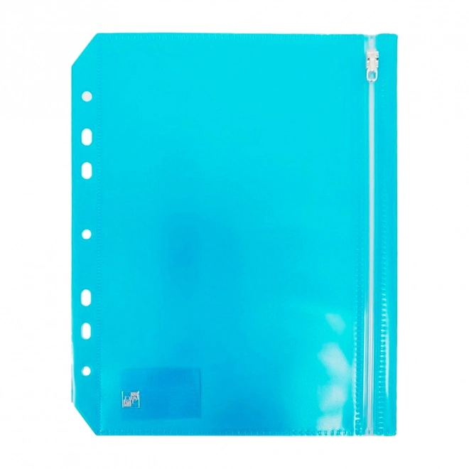 Mapje met ritssluiting formaat A5 blauw