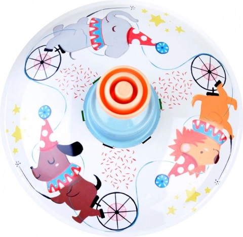 Speels circusthema met dieren
