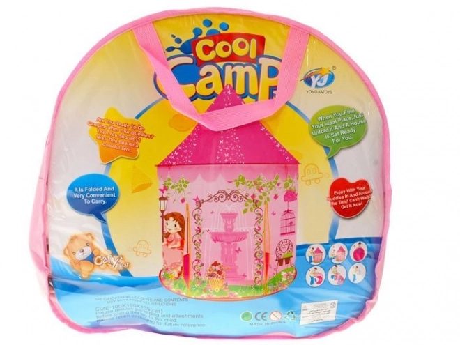 Roze kinderpaleis tent voor meisjes