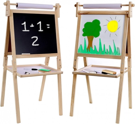 Magnetisch dubbelzijdig bord voor kinderen met accessoires