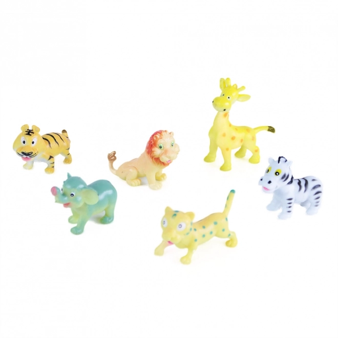Vrolijke wilde dieren set 6 stuks