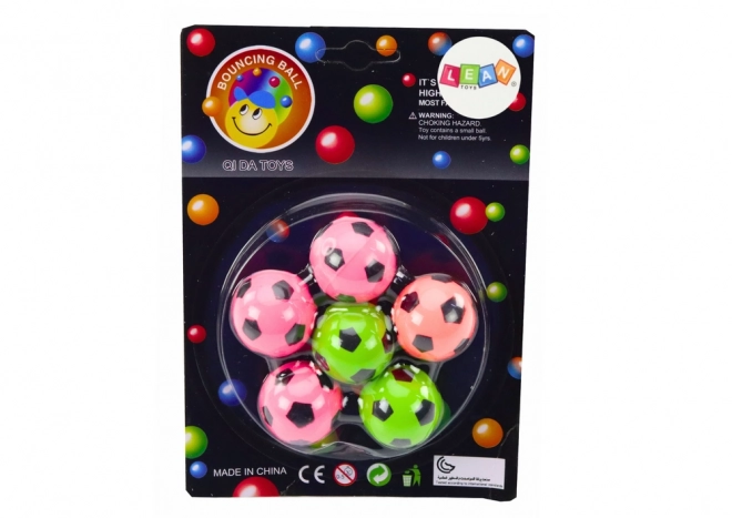 Set rubberen voetballen 6 stuks