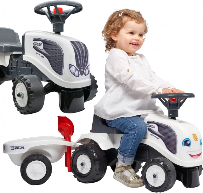 Kindertractor Valtra met aanhanger van Falk