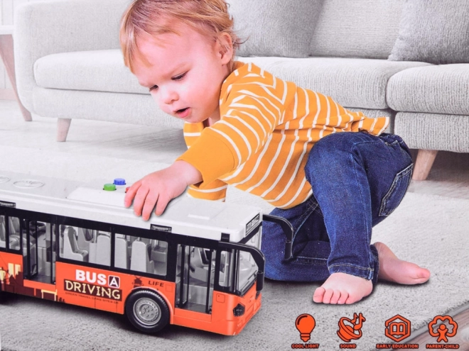 Grote bus met geluiden en lichten