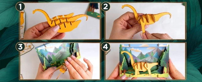 EscapeWelt 3D houten puzzel Brontosaurus