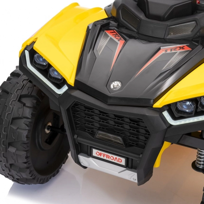 Gele sportieve kinderquad TX ATV