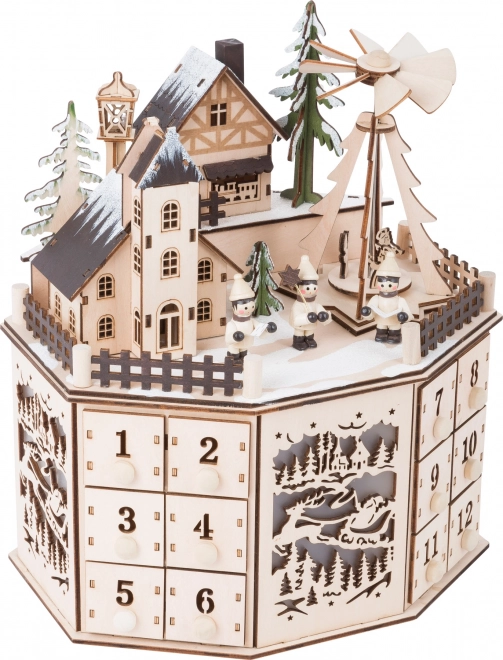 Adventskalender met kerstpiramide Small Foot