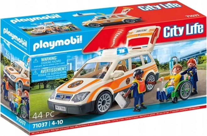 City Life reddingsauto met figuren en licht en geluid