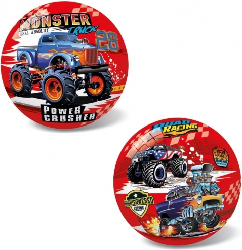 bal met monstertruck-motief, 14 cm
