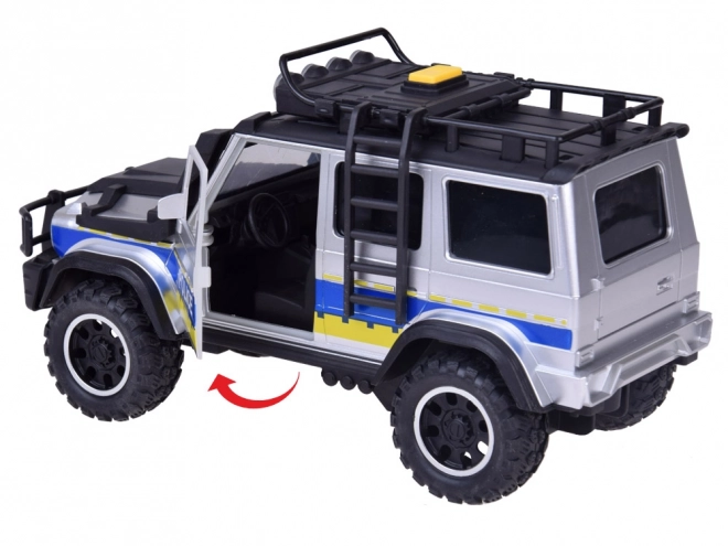 Off-road politieauto met lichten en geluiden