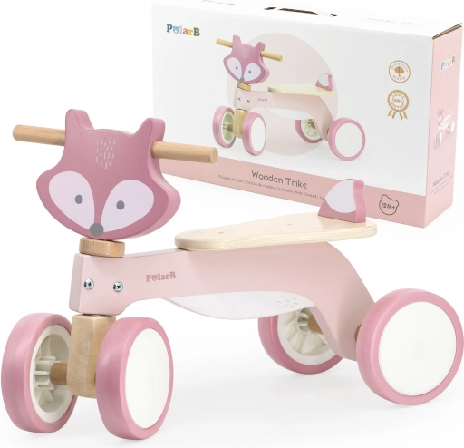 houten loopfiets vos met zachte wielen POLARB by VIGA