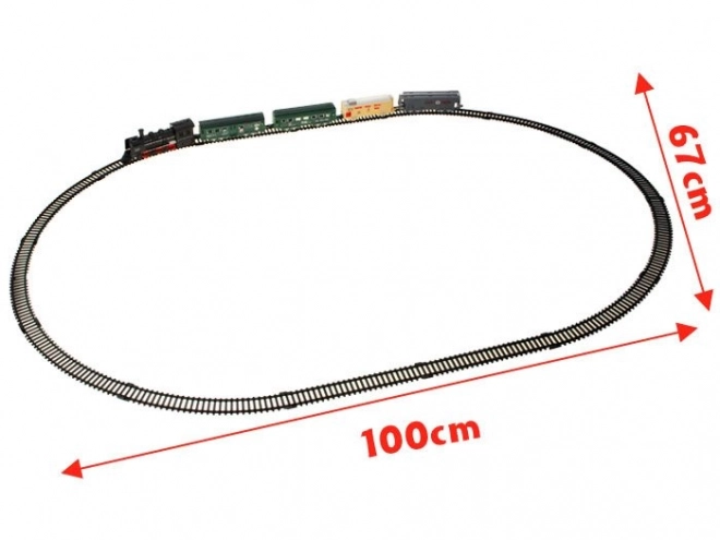 Elektrische treinstel met wagons