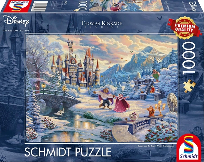 SCHMIDT Puzzel Schoonheid en het Beest: Winterse Betovering 1000 Stukken