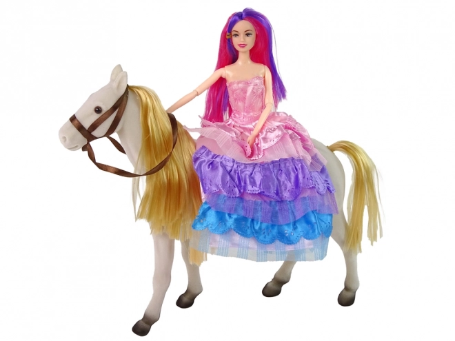 Marionettenprinses met wit paard