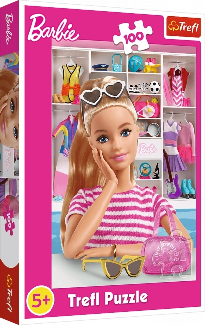 Puzzel 100 stukjes Ontdek Barbie