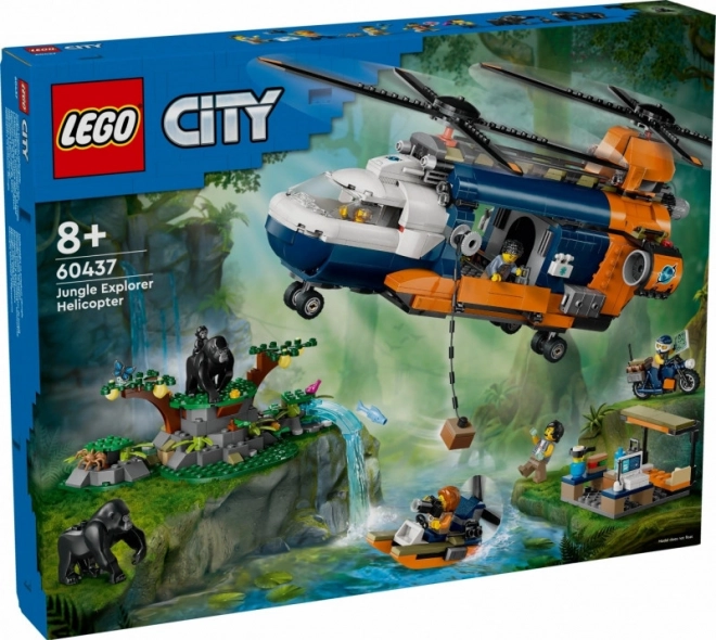 LEGO City 60437 Jungle Onderzoekshelikopter bij de Basciskamp