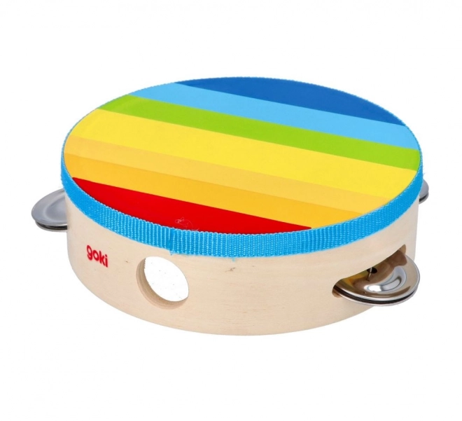 Regenboog houten tamboerijn Goki