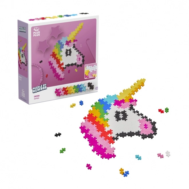 Plus-Plus Puzzel Op Nummer - Eenhoorn 250 stuks