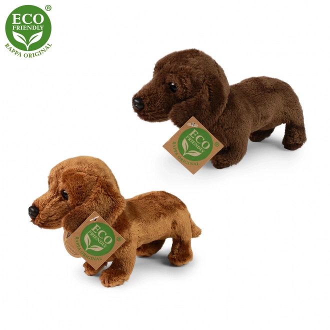 Stoffen hond teckel staande 2dr. 19 cm ECO-VRIENDELIJK