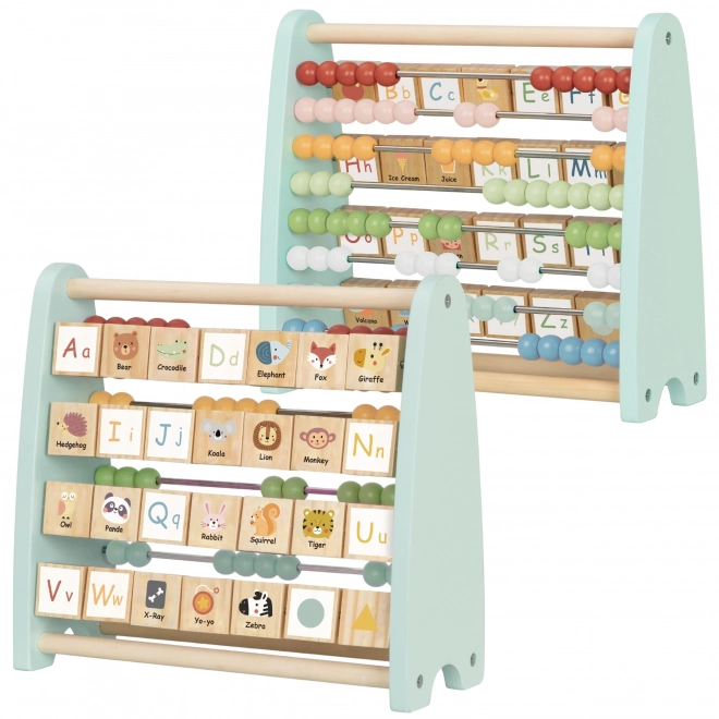 Houten educatieve telraam en alfabet Tooky Toy