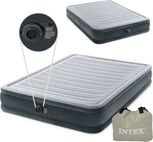 opblaasbaar bed met ingebouwde pomp 203 × 152 cm – tweepersoonsbed intex