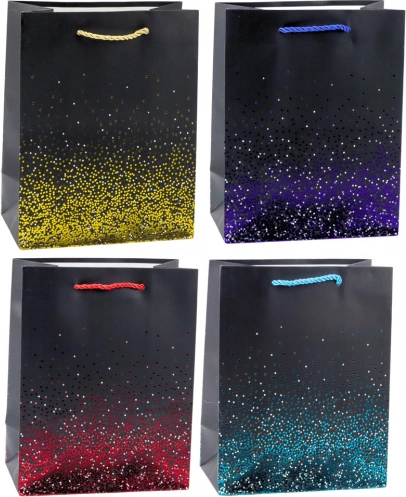 Cadeautas met glinsterend verloopeffect 23 x 18 x 10,5 cm
