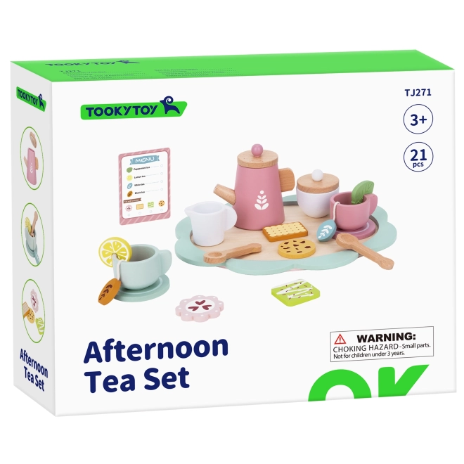 Houten speelgoed theeset voor kinderen