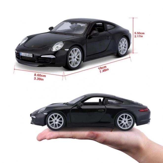 Modelauto Porsche 911 Carrera S zwart