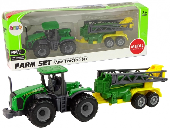 Landbouwvoertuig Tractor met Spuit Groen