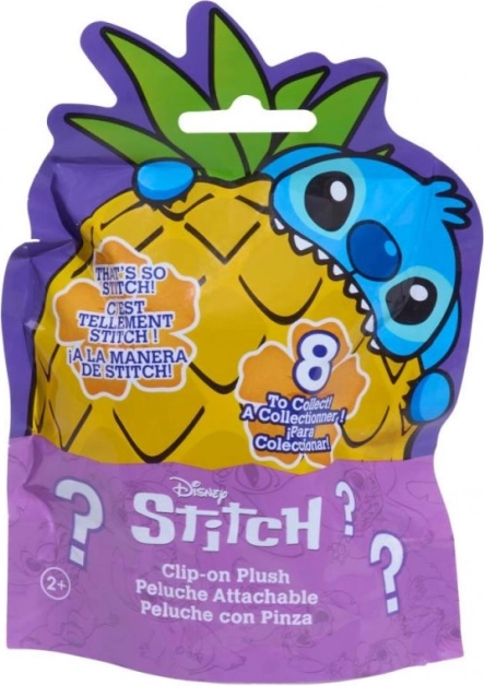 Stitch pluche met clip (willekeurige keuze)