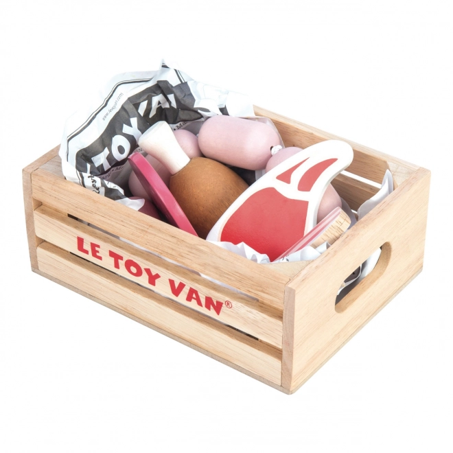 Le Toy Van Kratje met vleeswaren