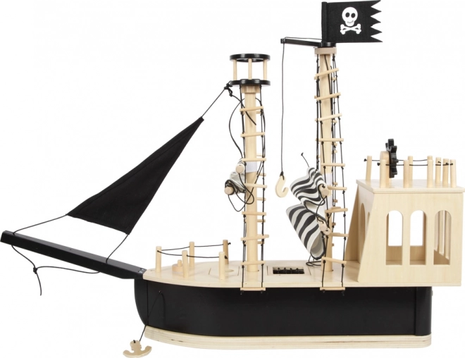 Piratenboot van hout voor kinderen