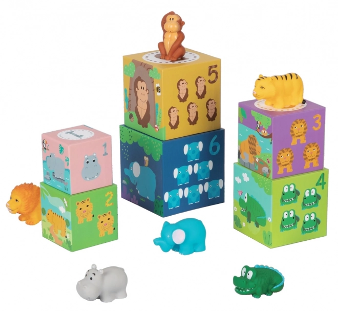 Blokken met Safari-dieren voor kinderen van 2Kids Toys