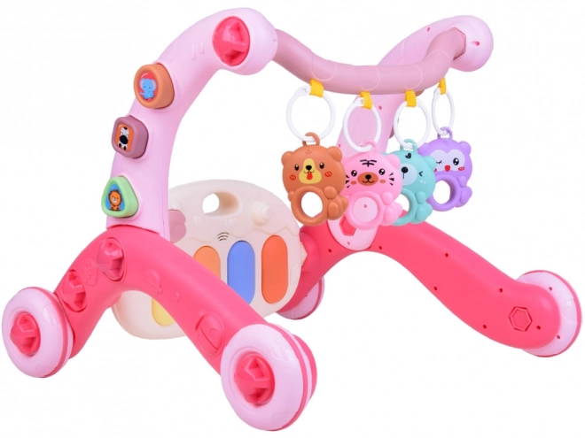 Roze educatieve mat speelgoed voor baby's 3-in-1