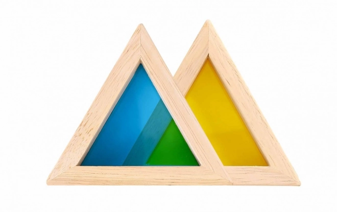 Houten gekleurde spiegelblokjes TOOKY TOY