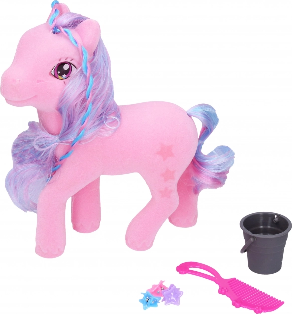 Pony met vlechtstaarten om te stylen