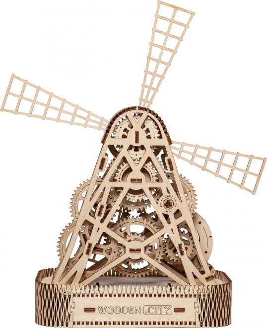 WOODEN CITY 3D puzzel Molen 222 delen