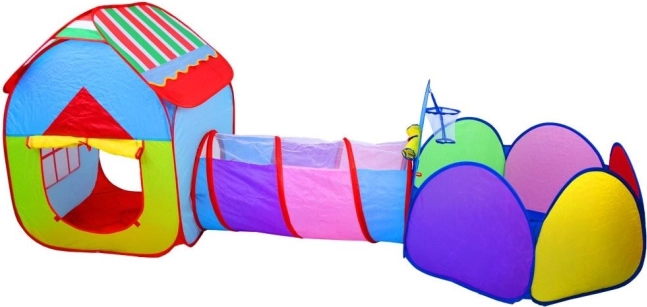 Kinder speelset met tunneltent en ballenbak 3-in-1
