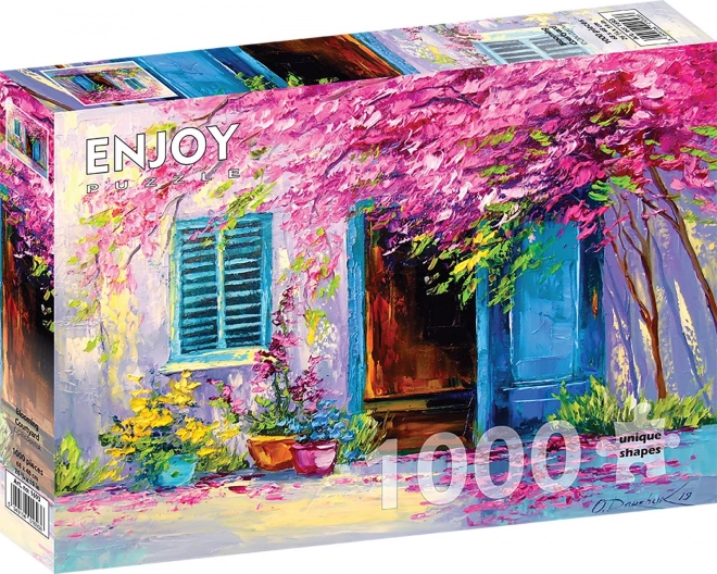 Puzzel Bloeiende Binnenplaats 1000 stukjes
