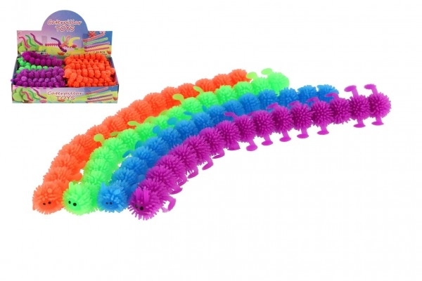 Rups katten antistress siliconen 24cm beschikbaar in 4 kleuren