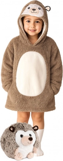 Schattig egelontwerp met capuchon