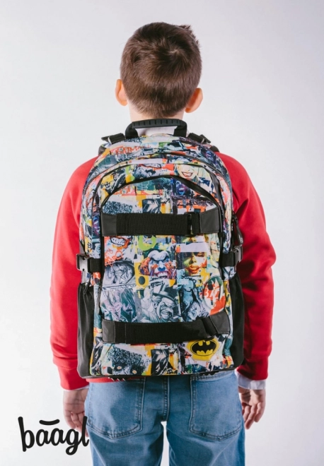 BAAGL Schoolrugzak Skate Batman Comics