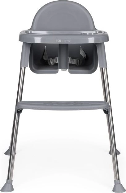 ECOTOYS Eetstoeltje 2in1 grijs