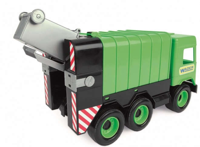 Wader Groene vuilniswagen in doos 42cm