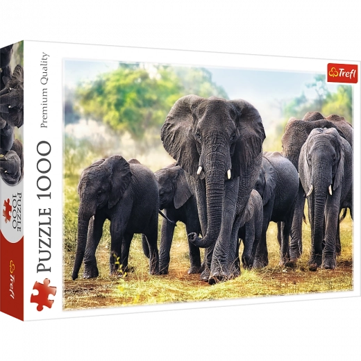 Puzzel 1000 stukjes – Afrikaanse olifanten TREFL